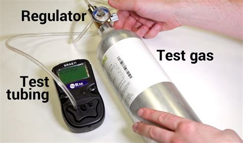 calibration and bump test gas bottle|gas sensor calibration test.